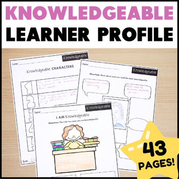 Preview of Knowledgeable Learner Profile Picture Books Activities - IB Learner Profile