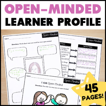 Preview of Open-Minded Learner Profile Picture Books Activities - IB Learner Profile PYP
