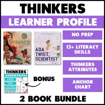 Preview of Teaching the Thinkers Learner Profile with Picture Books | PYP Activity Bundle