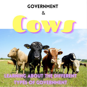 Preview of Teaching the Types of Government "Government & Cows"