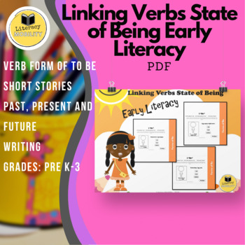 Preview of Linking Verbs State of Being Early Elementary Language Arts Activity