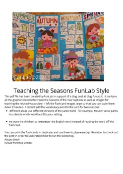 Preview of Teaching the seasons - ESL by FunLab
