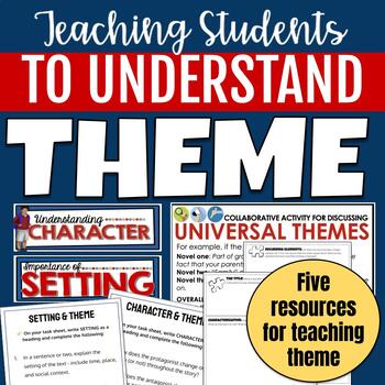 Preview of Theme lessons, graphic organizers, activities, and anchor chart