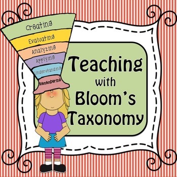 Preview of Teaching with Bloom's Taxonomy Task Cards and Poster Set