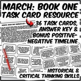 March: Book One by John Lewis Task Cards