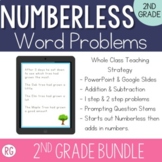 Numberless Word Problems 2nd Grade Digital BUNDLE