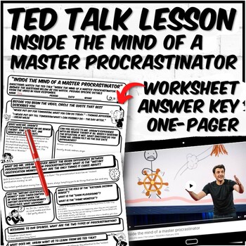 Preview of Inside the Mind of a Master Procrastinator TED Talk Lesson