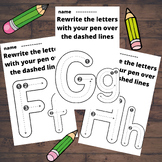 Teaching writing letters to children