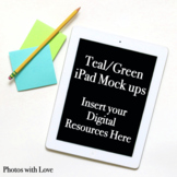 Teal and Green iPad Mock ups / Stock Photos