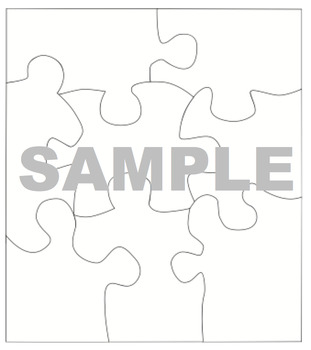 TEAM - Puzzle Piece Blank by The Sophisticated Teacher