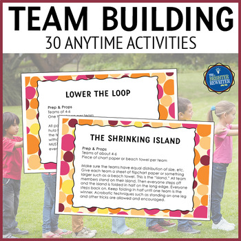 Preview of Team Building Activities Task Cards