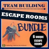 Preview of NO PREP Team Building Activities, Team Building Escape Room BUNDLE