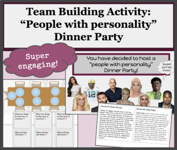 Preview of Team Building Activity: “People with personality” Dinner Party