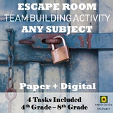 Team Building Escape Room, Team Building Activity {ANY SUBJECT} I