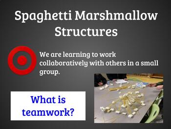 Preview of Team Building Challenge: Spaghetti Marshmallows Structures