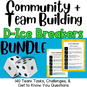 Preview of Team Building & Community Building |  D- Ice Breakers get to know games | BUNDLE