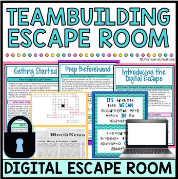 Preview of Team Building Digital Escape Room Fun Breakout Game