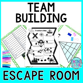 Preview of Team Building Escape Room - Teamwork Challenge - Back to School Activity
