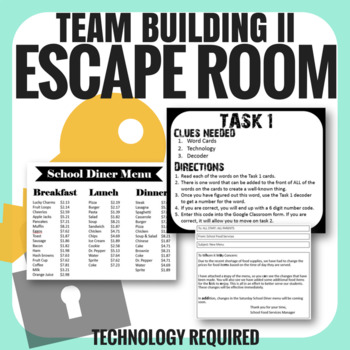 Preview of Team Building Escape Room II - Any Content