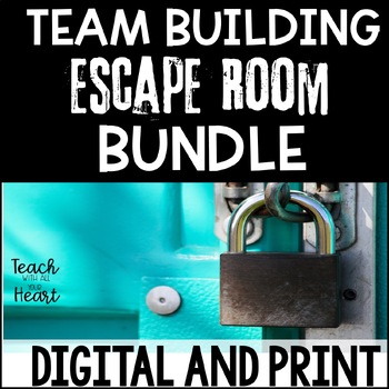 Preview of Team Building Escape Room with Logic Puzzles BUNDLE - Critical Thinking Escape
