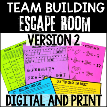 Preview of Team Building Escape Room with Logic Puzzles Critical Thinking PART 2