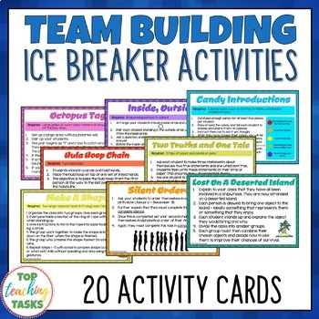 Preview of Team Building Activities