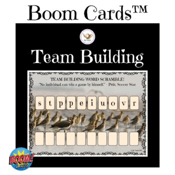 Preview of Team Building Word Scramble BOOM Cards™