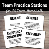 PE Team Handball Game Play Stations