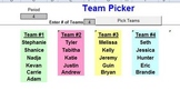 Team Picker - Classroom License  A Pinkley Product