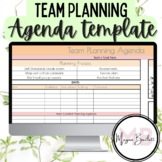 Team Planning Template- Agenda for meetings  #BTSBONUS23