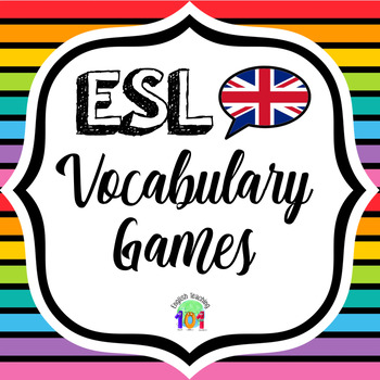 Preview of ESL Vocabulary Games - Great as Time Fillers!