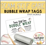 Team Self-Care Bubble Wrap Tag - Staff Morale - National B