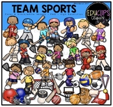 Team Sports Clip Art Bundle {Educlips Clipart}