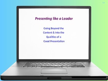 Preview of Qualities of a Good Presentation (based on the TeamLead Curriculum)