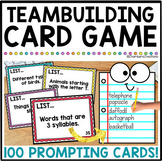 Teambuilding Trivia Icebreaker Game 100 cards