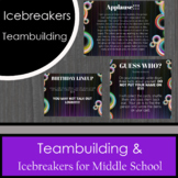 Teambuilding and Icebreakers for Middle School