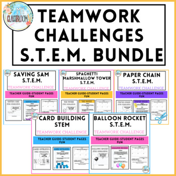 Preview of Teamwork Challenges STEM BUNDLE