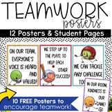 Teamwork Classroom Community Building Posters Bulletin Board