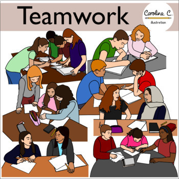 Preview of Teamwork Clip Art