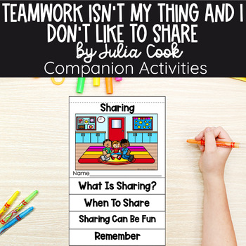 Preview of Teamwork Isn't My Thing And I Don't Like To Share Flipbook Discussion Worksheet