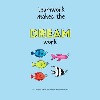 Preview of Teamwork Makes The Dream Work Poster