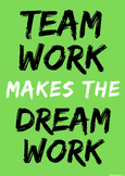 Teamwork Makes the Dreamwork Poster | Motivational Posters