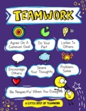 Teamwork Poster and coloring sheet