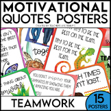 Teamwork Quotes Posters and Bonus Bulletin Board Set