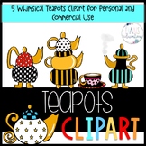 Teapots CLIPART for Personal and Commercial Use
