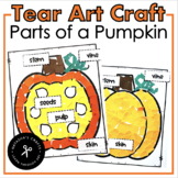 Tear Art Craft Parts of a Pumpkin