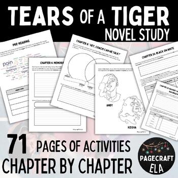 Preview of Tears of a Tiger | Chapter by Chapter Questions & Activities | Novel Study