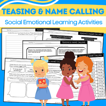 Preview of Teasing & Name Calling Activities {Social Emotional Learning or Morning Meeting}