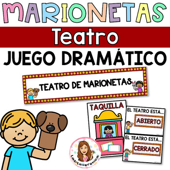 Preview of Teatro Marionetas. Simbólico/ Puppet Theater Dramatic Play Spanish