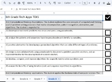 Tech Apps TEKS (2024) Checklist Gr 6-8